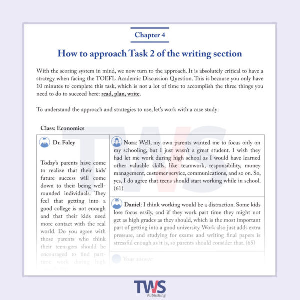 New TOEFL Academic Discussion Question